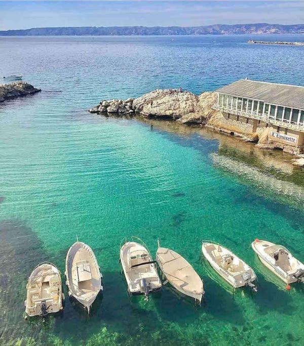 Вилла Vallon Des Auffes : Le Cabanon De Mireille Марсель Экстерьер фото